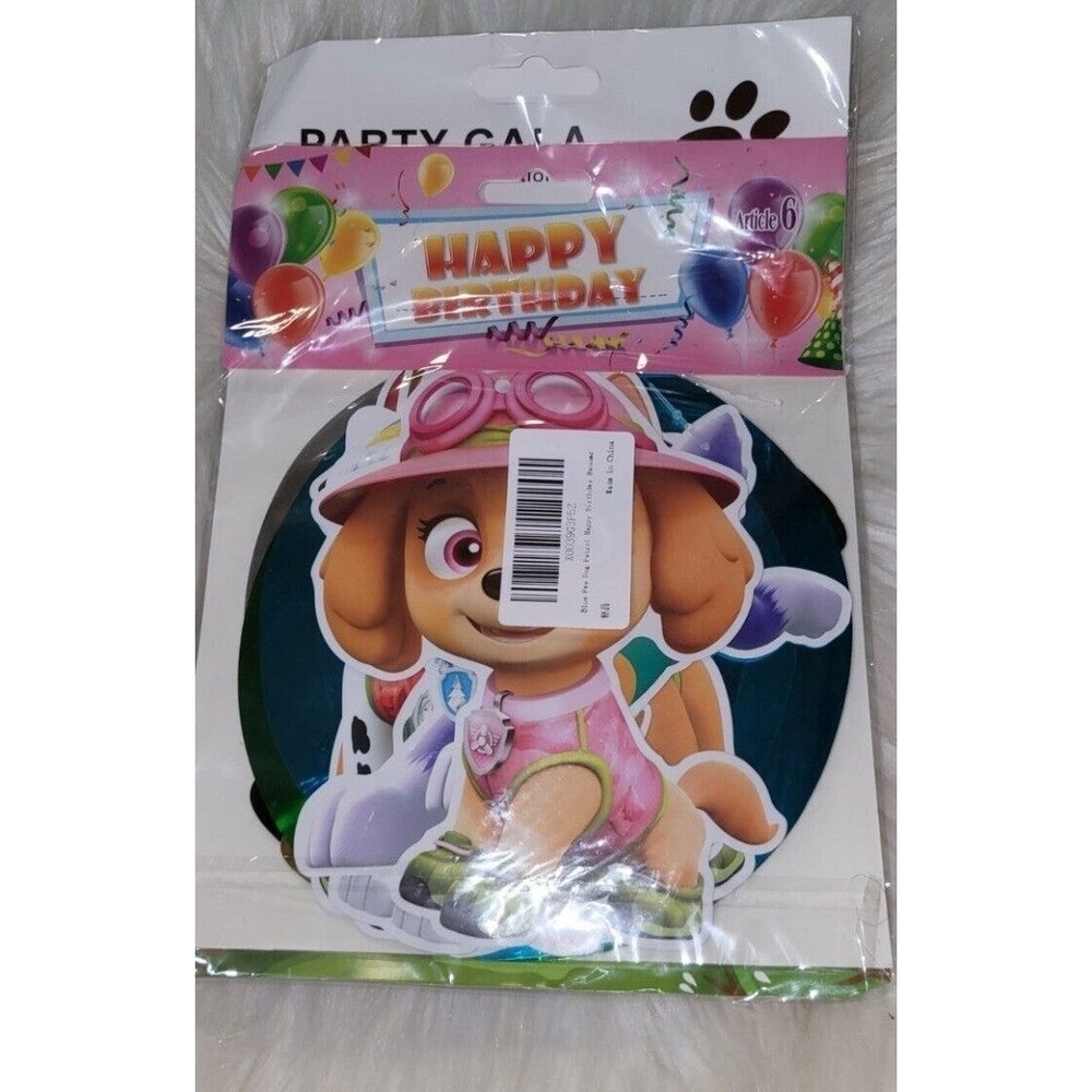 Paw Patrol Banner And Hanging Swirlies